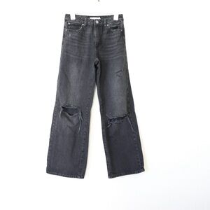 GARAGE Distressed Black Jeans